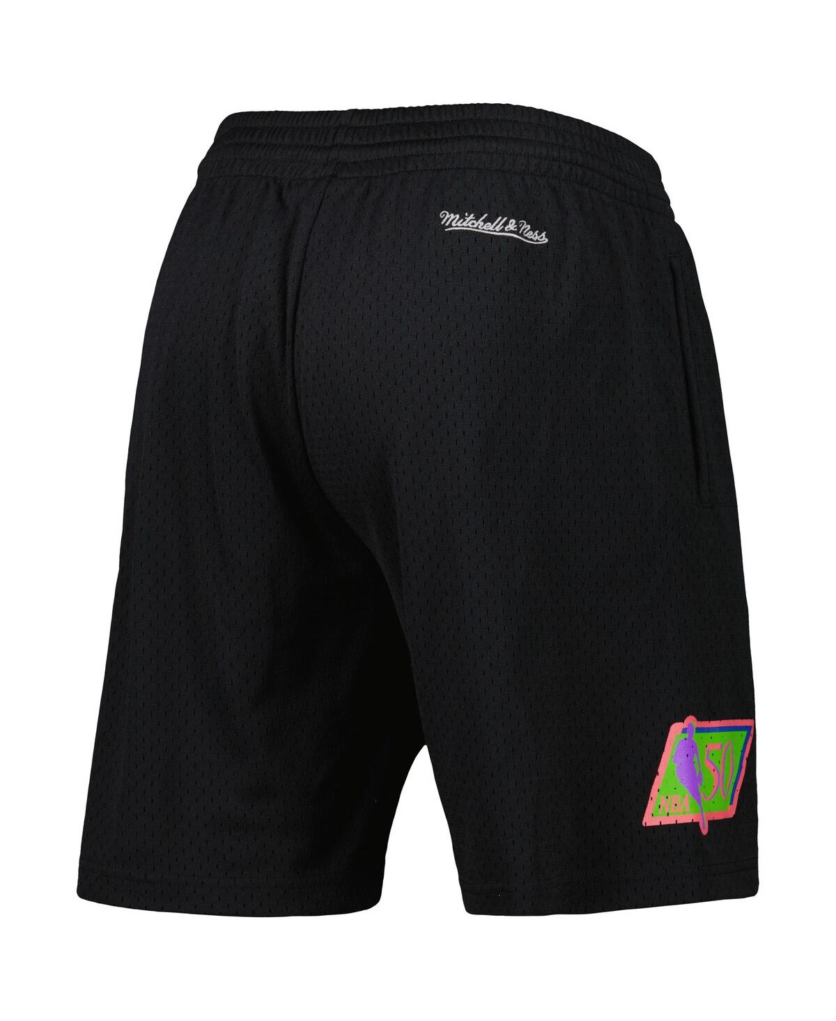 Mitchell & Ness Men's  Black Los Angeles Lakers Hardwood Classics Color Bomb Energy Shorts In Black