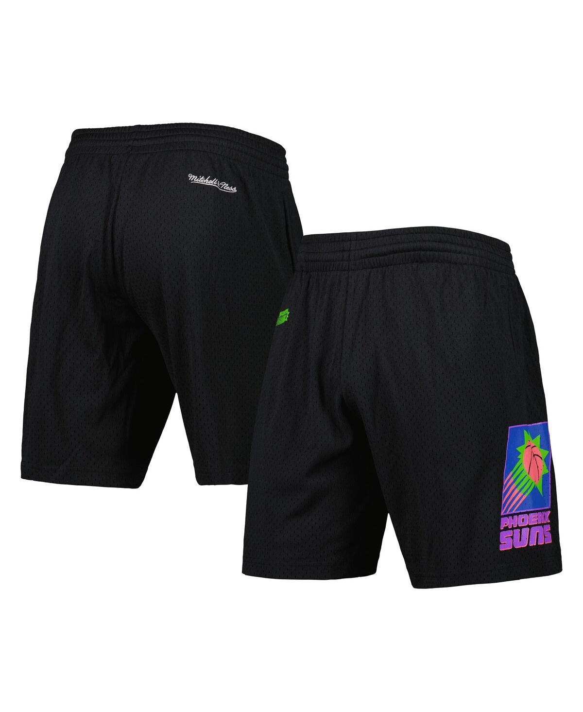 Mitchell & Ness Men's  Black Phoenix Suns Hardwood Classics Color Bomb Energy Shorts In Black