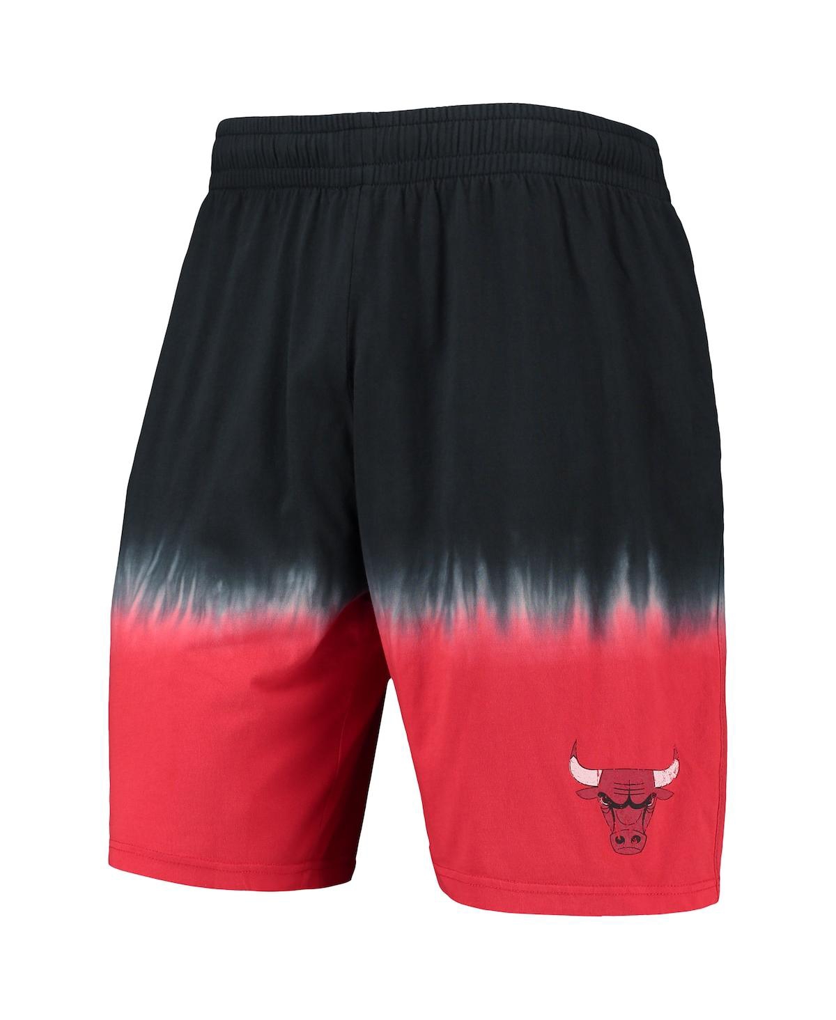 Mitchell & Ness Men's  Black And Red Chicago Bulls Hardwood Classic Authentic Shorts In Black,red