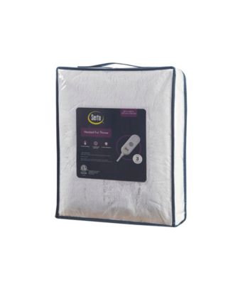 Shaggy Electric Faux-Fur Throw, 50" x 60"