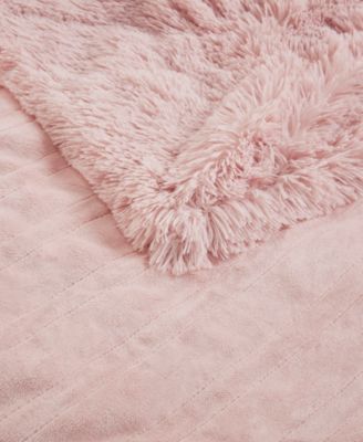 Shaggy Electric Faux-Fur Throw, 50" x 60"