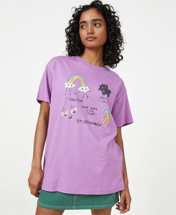 COTTON ON Women's Boyfriend Fit Graphic Tshirt Macy's