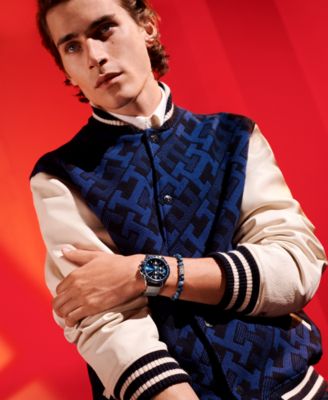 Men's Stainless Steel Mesh Bracelet Watch 44mm