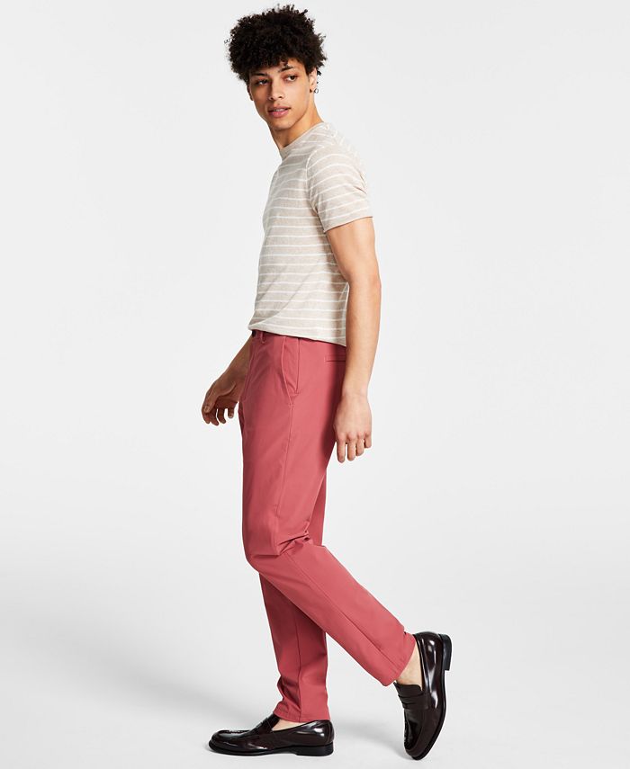 udskiftelig Skærm vulgaritet Calvin Klein Men's Slim Fit Tech Solid Performance Dress Pants & Reviews -  Pants - Men - Macy's