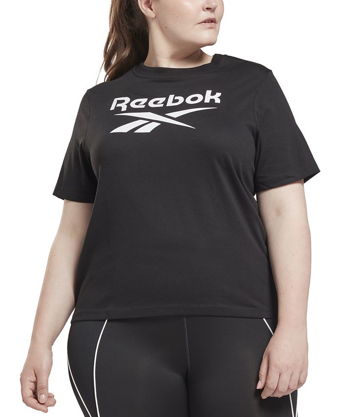 Reebok Plus Size Logo T Shirt Macy s