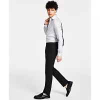 DKNY Mens Modern-Fit Stretch Suit Separate Pants Deals
