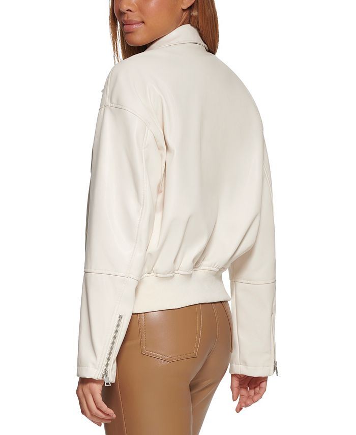 Levi's Women's Faux Leather Lightweight Bomber Jacket Macy's