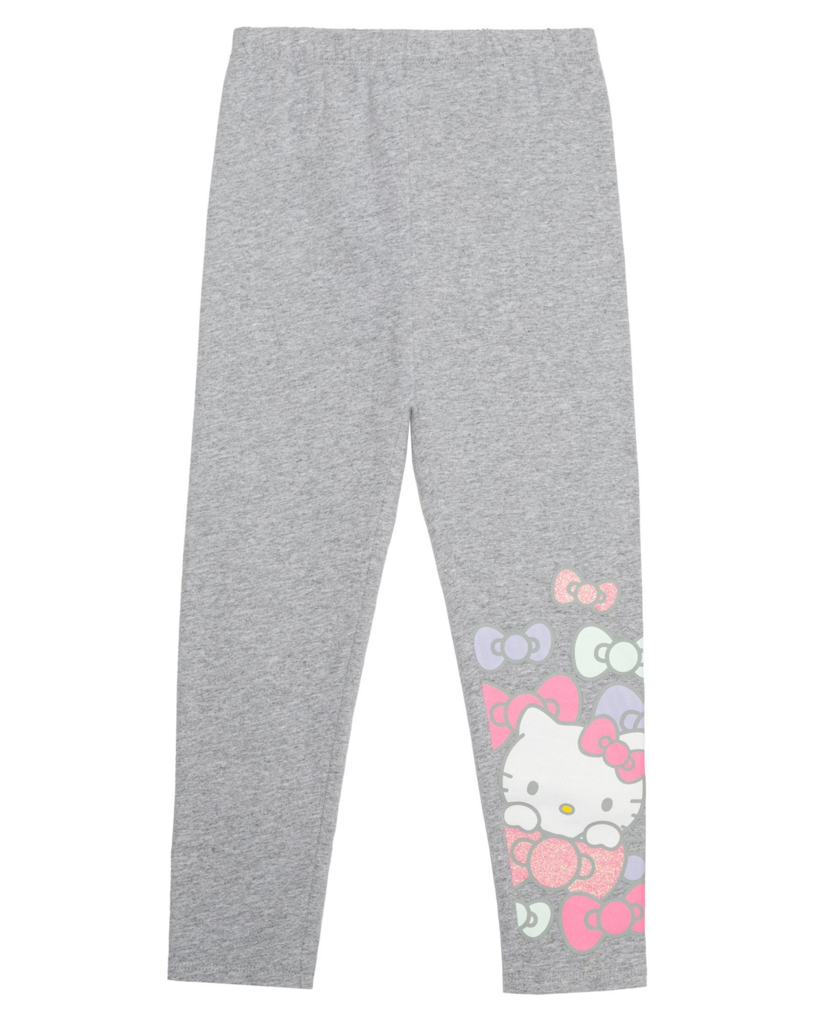 Hello Kitty Toddler Girls Bows Relaxed Fit Leggings In Heather