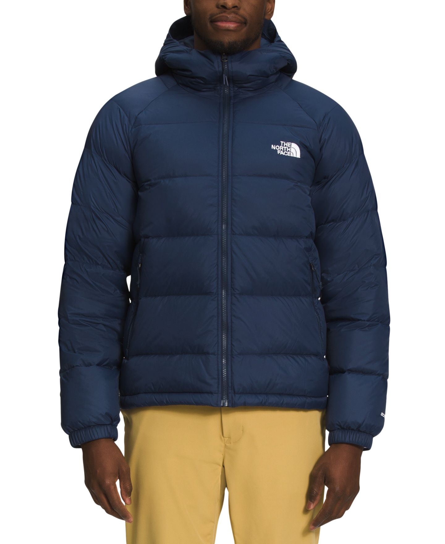 Мужская куртка The North Face Hydrenalite DWR Quilted Hooded Down Puffer, цвет: Снежный тёмно-синий — фото 1