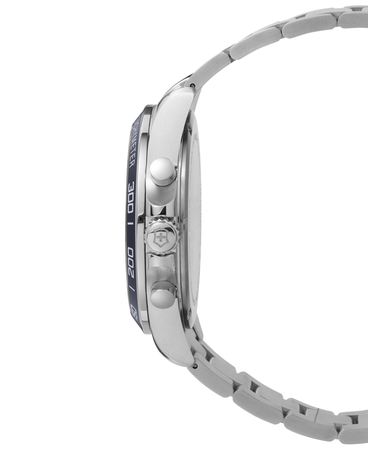 Shop Victorinox Swiss Army Men's Chronograph Fieldforce Stainless Steel Bracelet Watch 42mm In Blue
