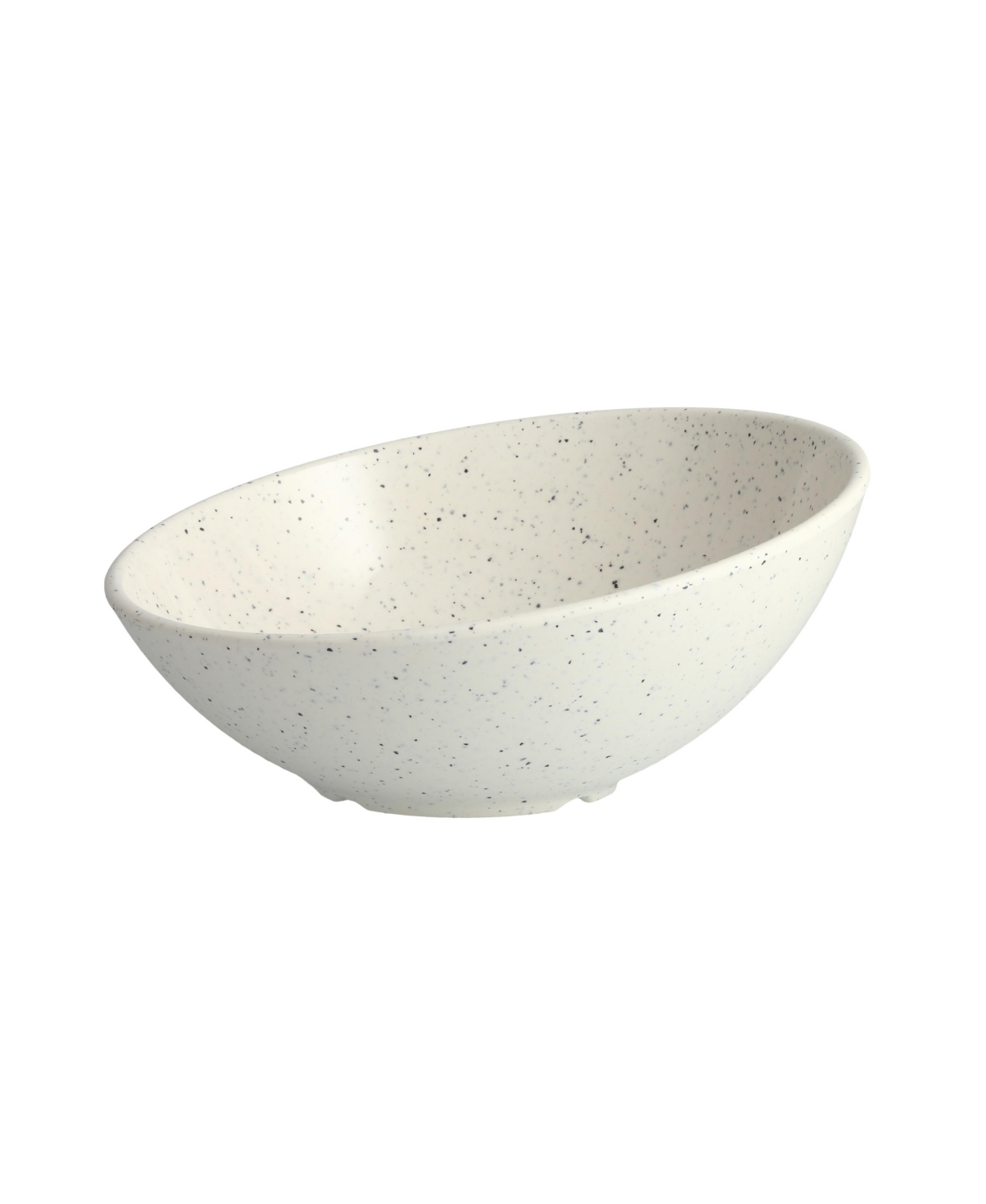 Fortessa Melamine Camp White Tilt Bowl, Set Of 6 In Charcoal