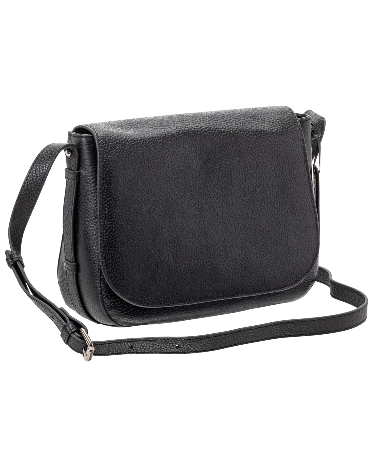 Mancini Women's Pebbled Amy Crossbody Handbag In Black