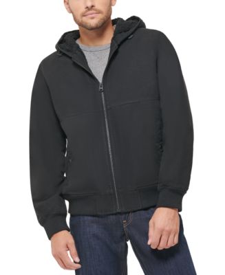 Levi's Men's Cotton Workwear Sherpa Hooded Bomber Jacket - Macy's