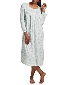 Women's Floral Bouquets Long-Sleeve Nightgown