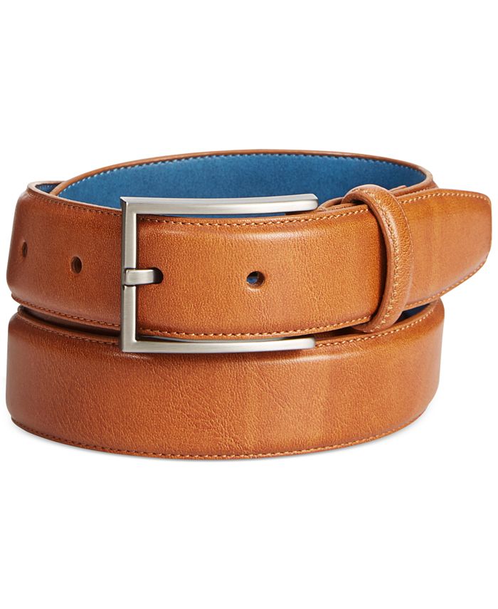 Ryan Seacrest Distinction - Perfect Tan Glove Leather Belt