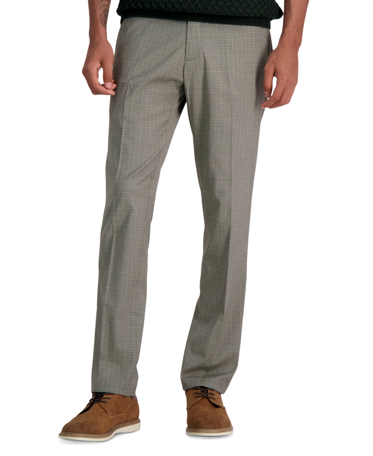 Kenneth Cole Reaction Men's Slim-fit Stretch Dress Pants In Oatmeal