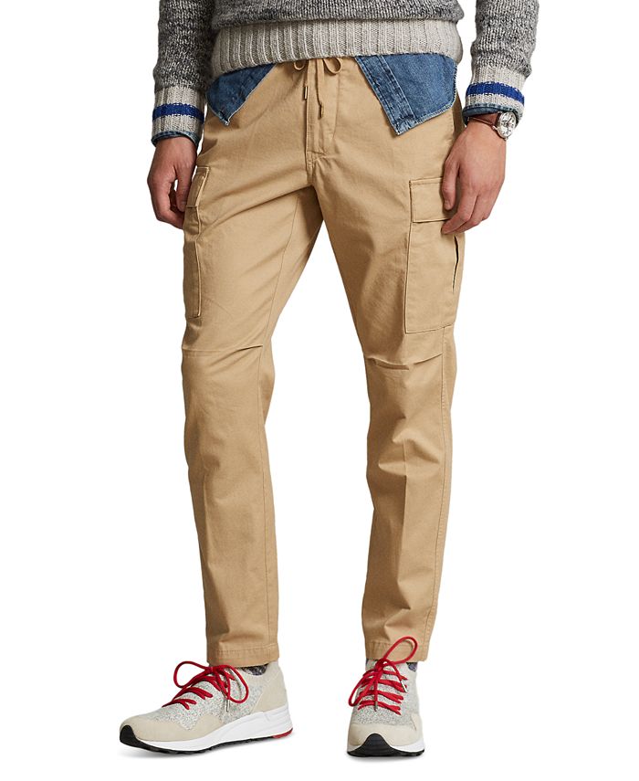 Polo Ralph Lauren Men's Stretch Slim Fit Twill Cargo Pants - Macy's