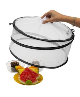 Pop-Up Food Cover – Faltbarer Insektenschutz-Netzschirm Für BBQ & Picknick, 30 Cm, Weiß
