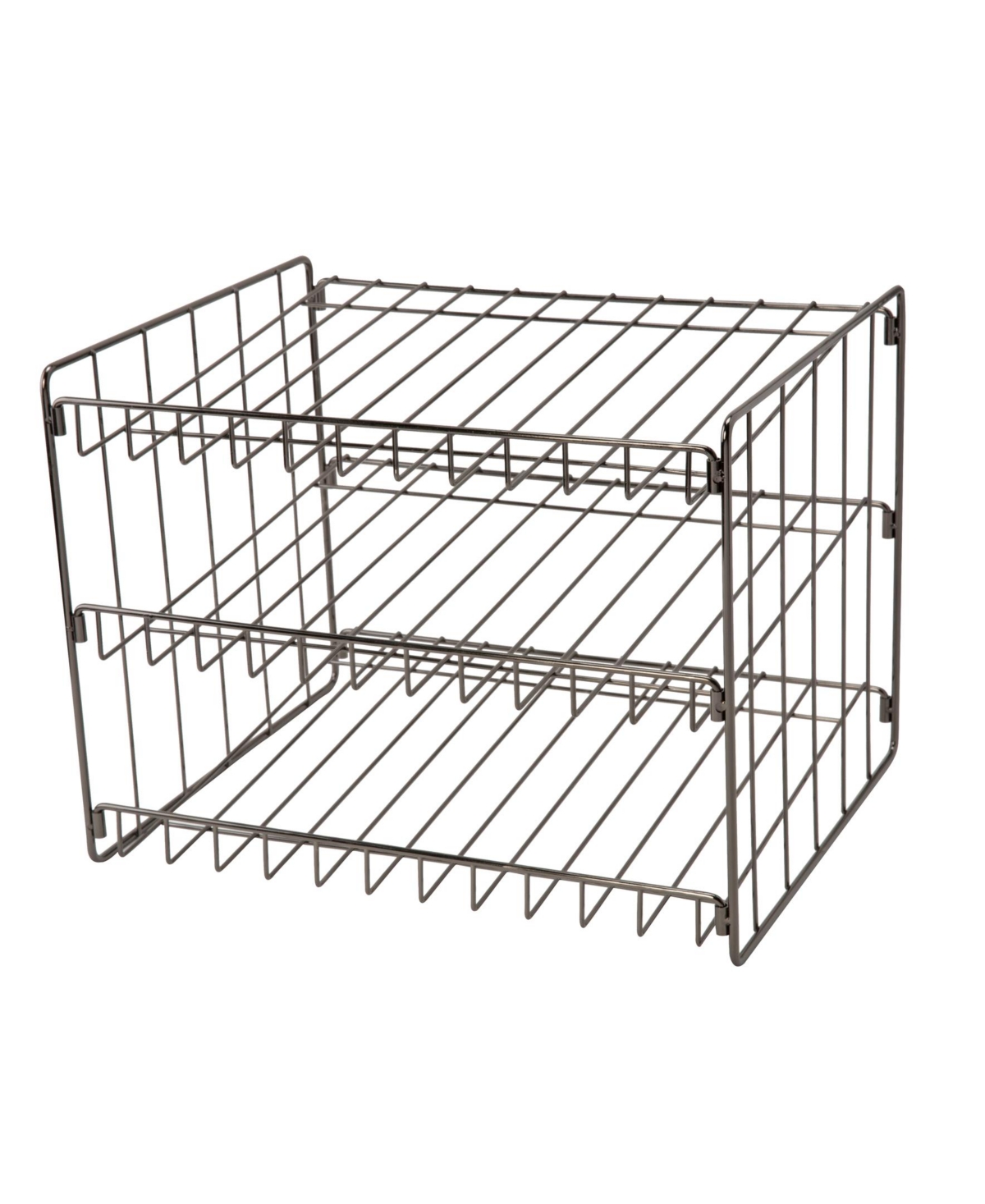 Kitchen Details 3 Tier Can Storage Organizer Rack In Onyx