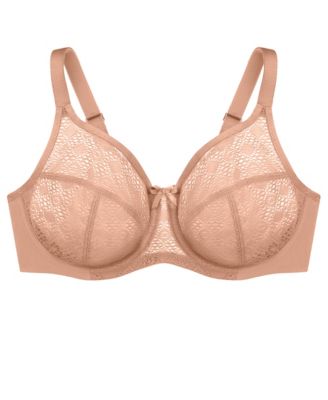 Plus Size Full Figure Wonderwire Lace Comfort Bra 9855