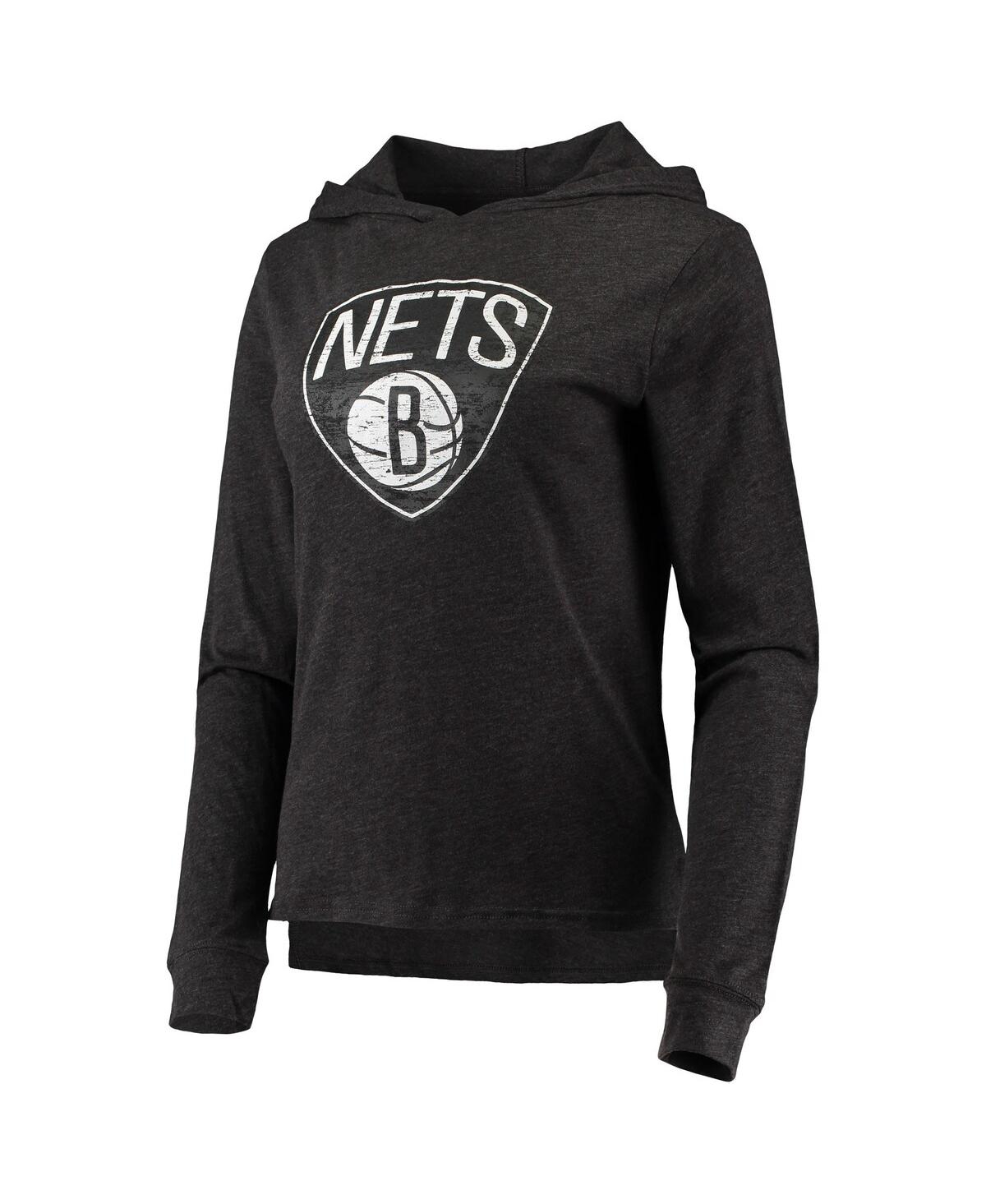 Shop Concepts Sport Women's  Black Brooklyn Nets Hoodie & Pants Sleep Set