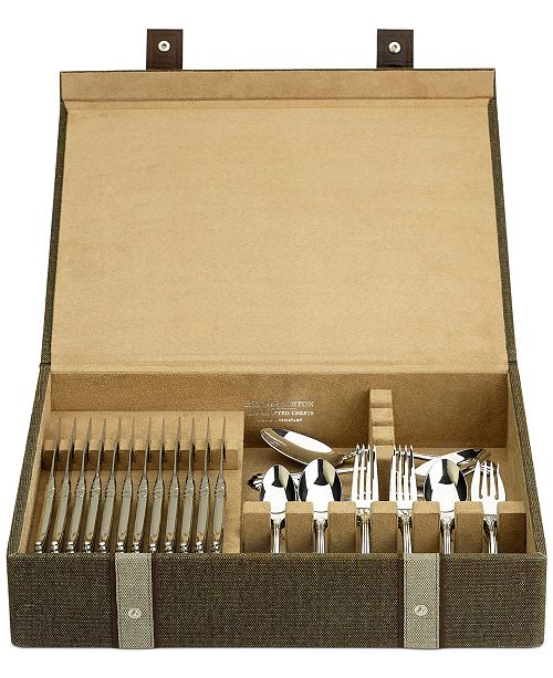 Reed & Barton Brown Woven Flatware Chest & Reviews Flatware Dining