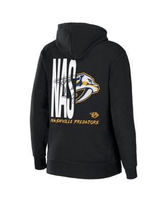 Women's Black Nashville Predators Sponge Fleece Full-Zip Hoodie