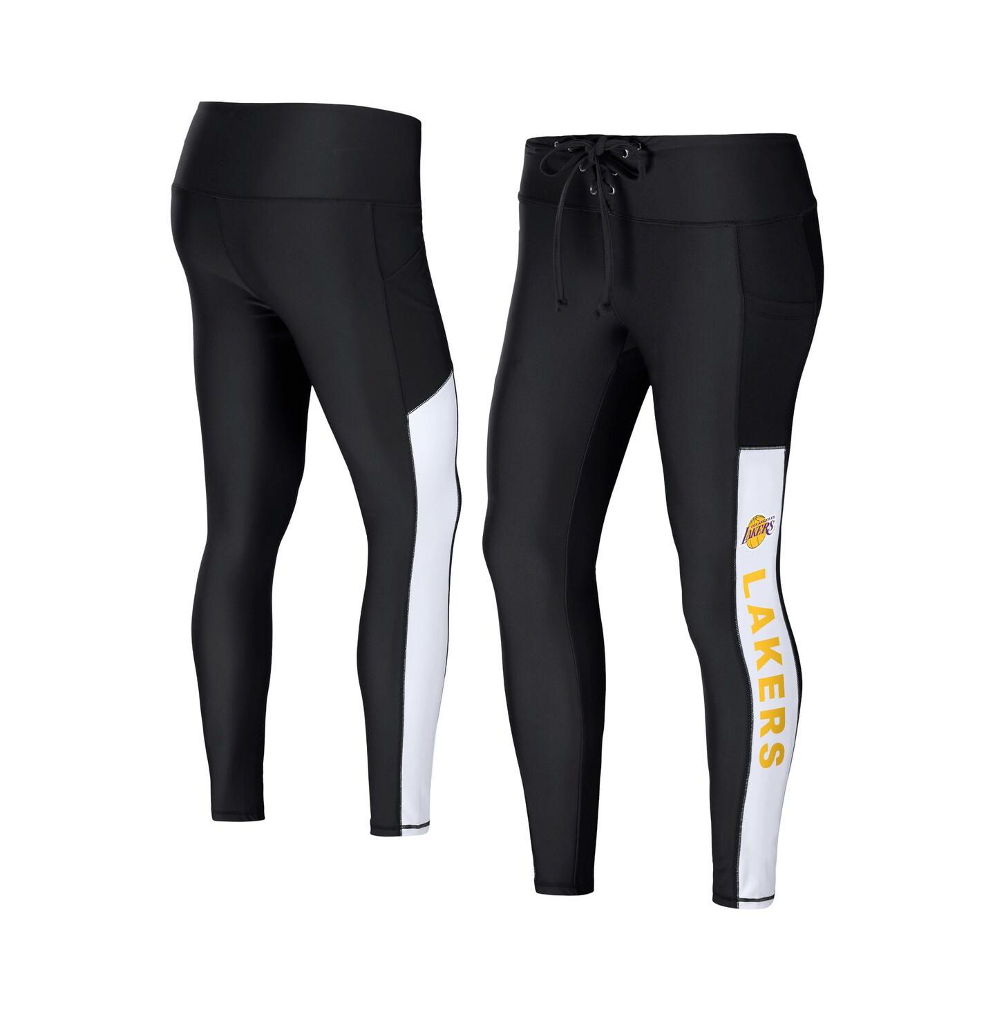 Женские леггинсы WEAR by Erin Andrews Black Los Angeles Lakers — фото 1