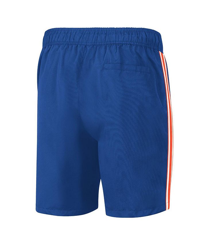 G Iii Sports By Carl Banks Mens Blue Orange New York Knicks Sand Beach Volley Swim Shorts Macys 