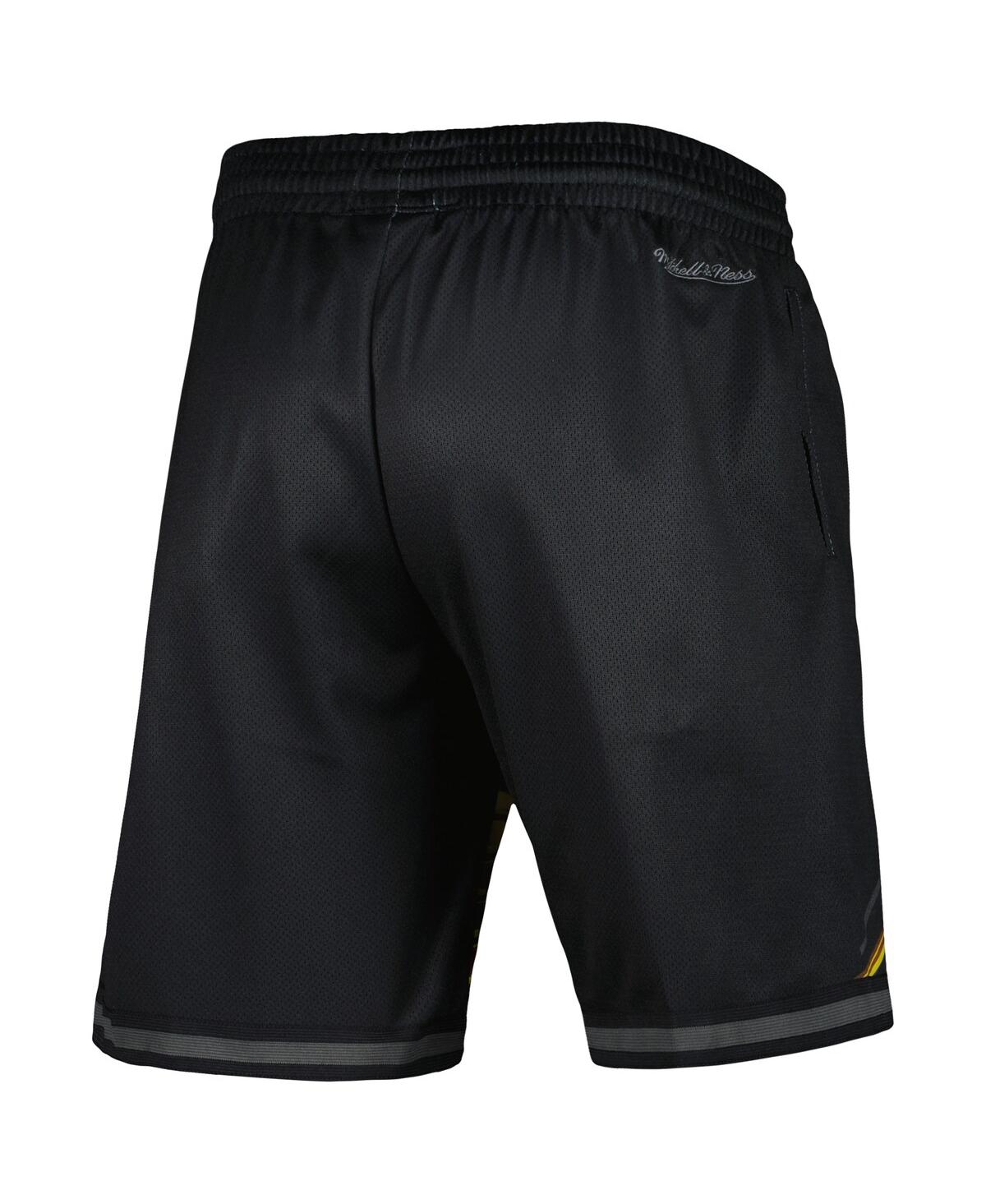 Mitchell & Ness Men's  Black Golden State Warriors Big Face 4.0 Fashion Shorts In Black