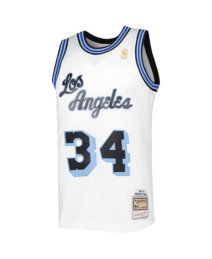 Maillot Swingman Mitchell & Ness bleu royal autographié par