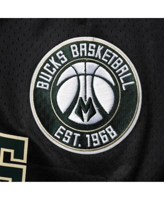 Men's Black Milwaukee Bucks Mesh Capsule Shorts