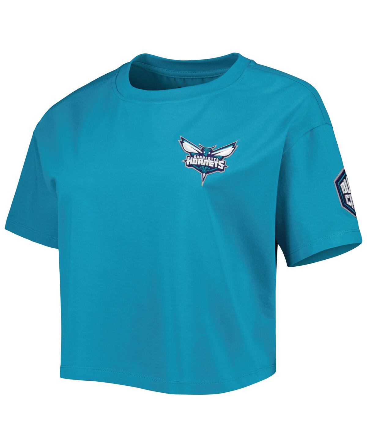 Shop Pro Standard Women's  Teal Charlotte Hornets Classics Boxy T-shirt