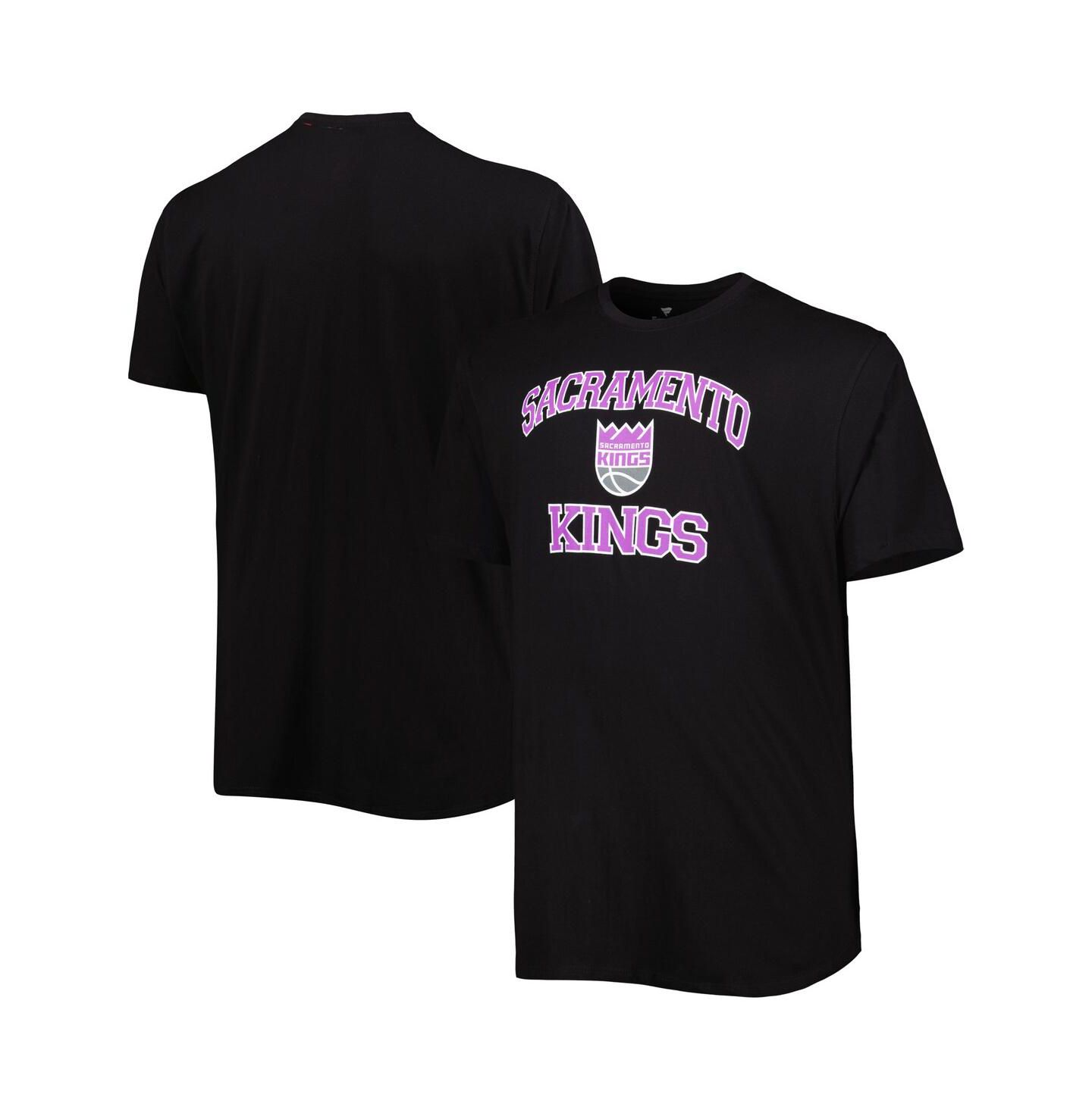 Мужская футболка Profile Black Sacramento Kings Big and Tall Heart and Soul — фото 1