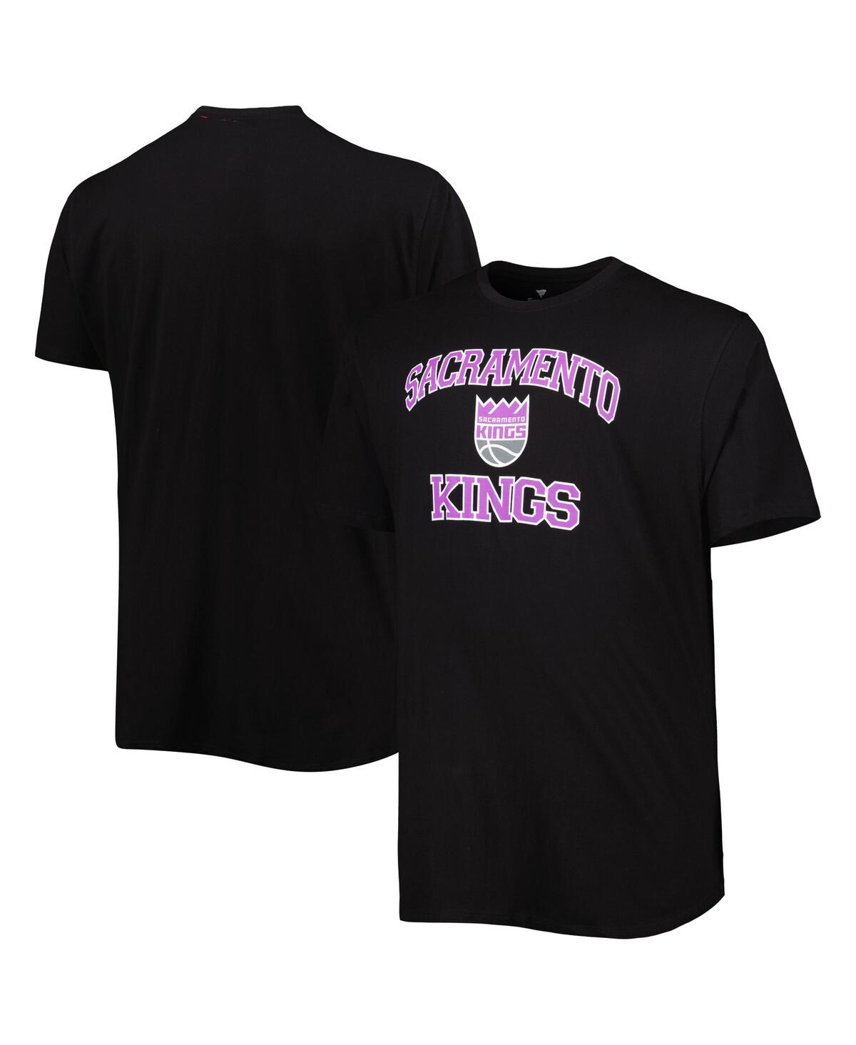 Men's Black Sacramento Kings Big and Tall Heart and Soul T-shirt - Black
