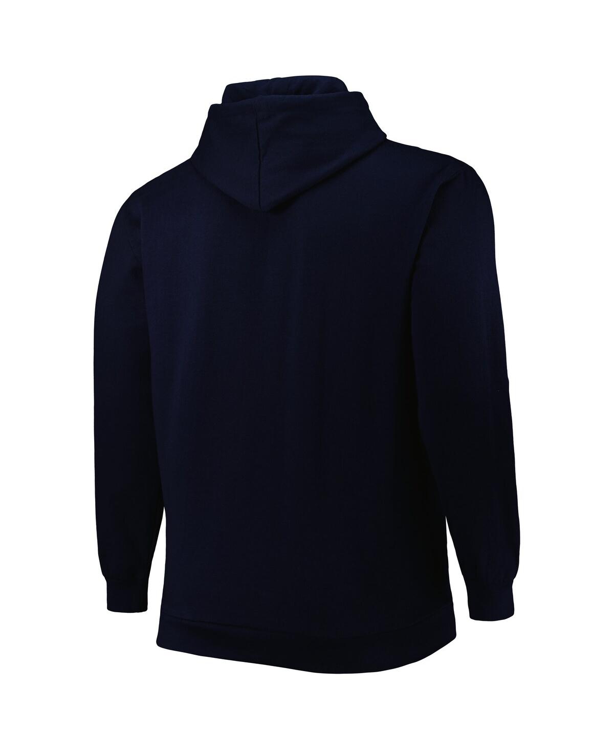 Profile Men's Navy New Orleans Pelicans Big And Tall Heart And Soul Pullover Hoodie In Navy