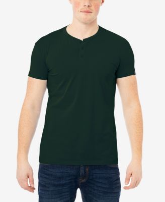 X RAY Men's XRAY Basic Henley Neck Short Sleeve T-Shirt