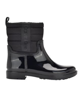Women's Sisely Pull-on Lug Sole Logo Cold Weather Rain Booties