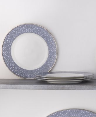 Infinity Blue 4 Piece Dinner Plate Set, Service for 4