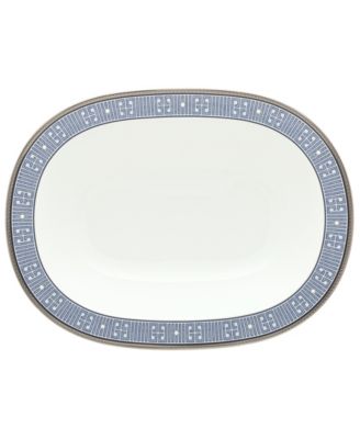 Infinity Blue Oval Vegetable Bowl 24 Oz