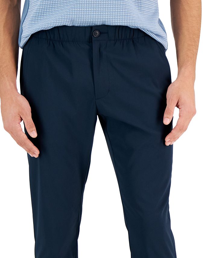 Perry Ellis Portfolio Men's Slim-Fit Drawstring Dress Pants - Macy's