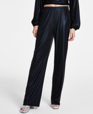 LEYDEN - Women's Shimmer Wide-Leg Pull-On Pants