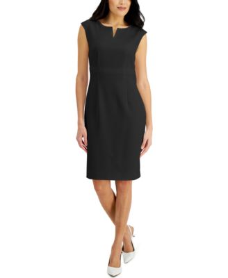 Kasper Petite Notched Neck Sheath Dress Macy s