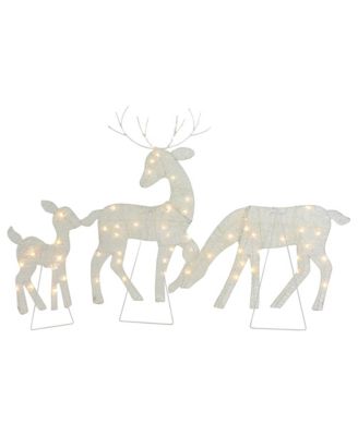 29" Led Lighted Reindeer Family Outdoor Christmas Decorations, Set of 3