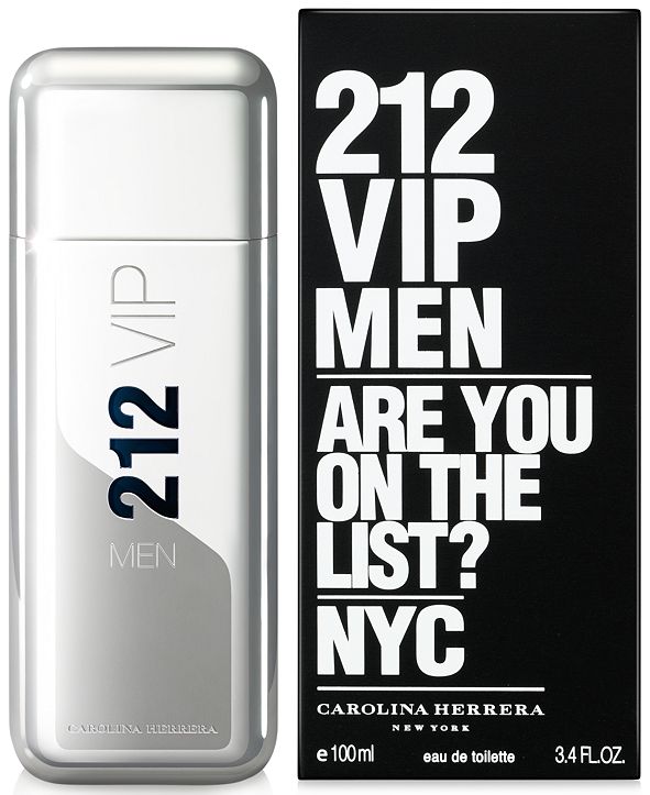 Carolina Herrera 212 VIP Men Eau de Toilette Spray, 3.4 oz ...