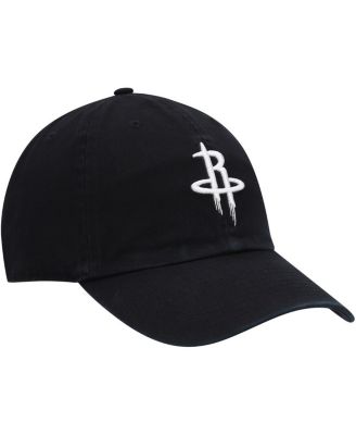 Men's '47 Black Houston Rockets Team Clean Up Adjustable Hat