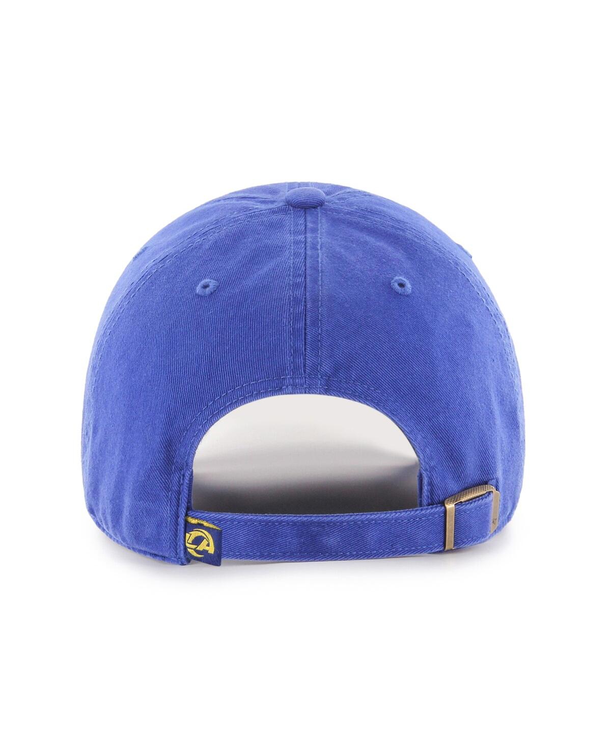 47 Brand Men's '47 Royal Los Angeles Rams Clean Up Team Script Adjustable Hat In Royal