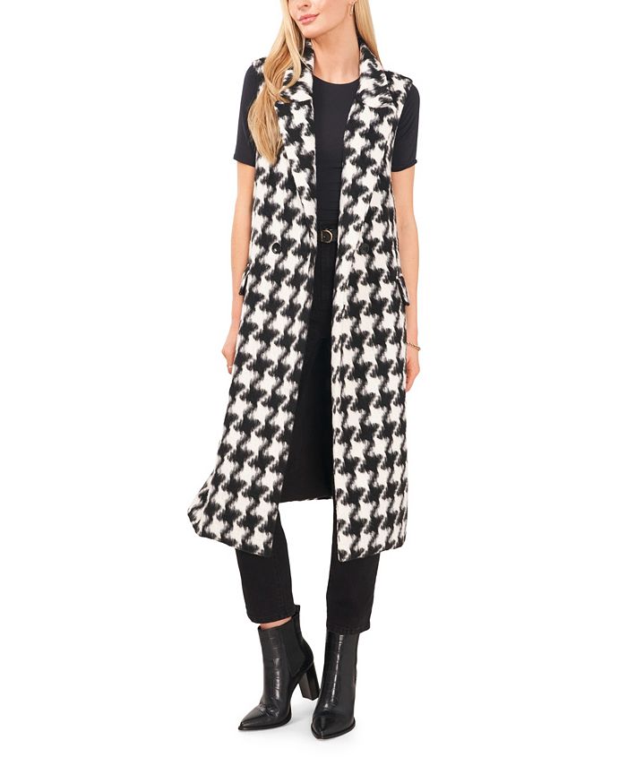 Vince Camuto Women's Sleeveless Long Vest with Buttons Macy's