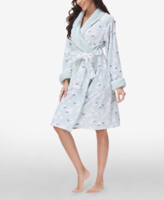 Women's Printed Plush Robe