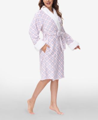 Women's Printed Plush Robe